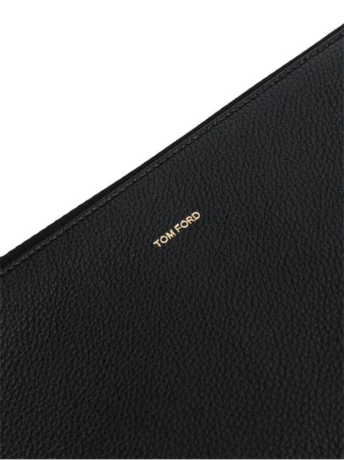 Portafoglio in pelle con cerniera Tom Ford | H0355LCL213G1N001